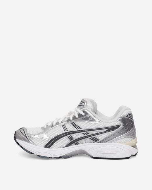Asics White Gel-kayano 14 Sneakers / Graphite Grey for men