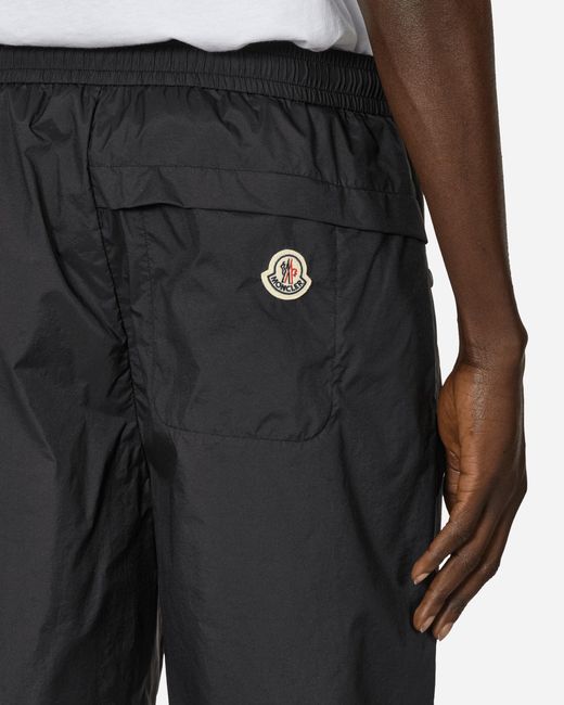 Moncler Black Nylon Shorts for men