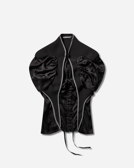 OTTOLINGER Black S Open Heart Top for men