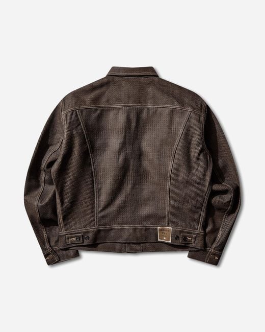 Kapital Brown S Century Denim Westerner Regular Jacket (Kakishibu Dye) Persimmon for men