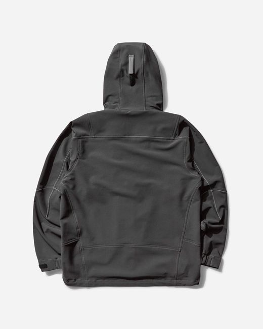 And Wander Black Men S Light Stretch Shell Jacket Charcoal for men