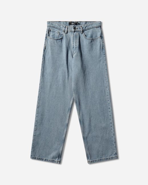 Vans Blue S Check-5 Loose Denim Pants Stonewash for men
