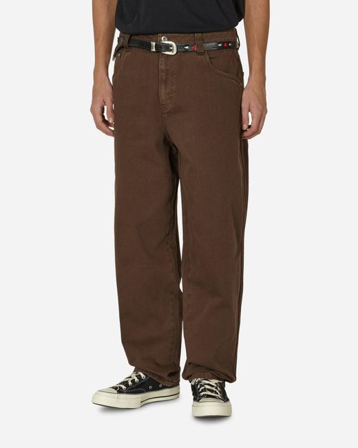 Dime Brown Classic baggy Denim Pants for men
