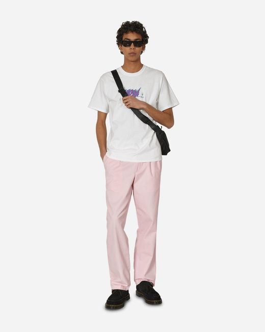 Noah NYC Pink Twill Double-Pleat Pants for men