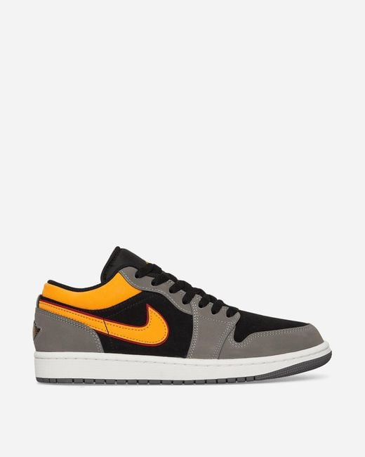 Nike Air Jordan 1 Low Se Sneakers Black / Light Graphite / Vivid Orange for  Men | Lyst