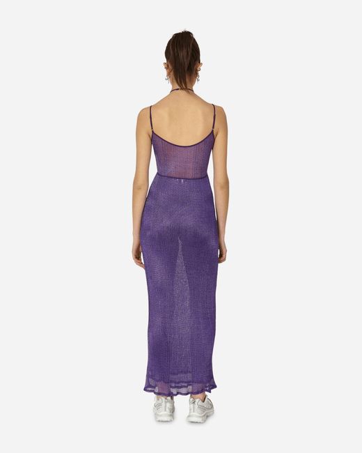 Priscavera Purple Double Layer Dress Amethyst