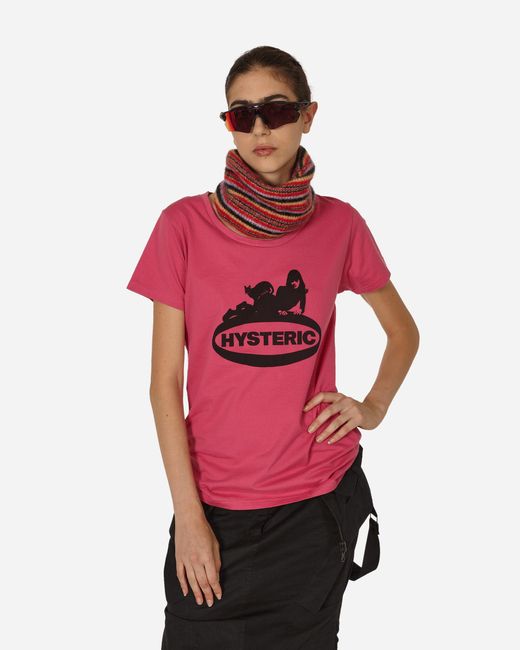 Hysteric Glamour Red Black Cat Girl T-shirt