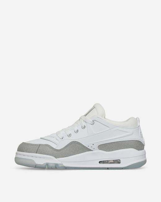 Nike White S Air Jordan 4 Rm Sneakers / Metallic