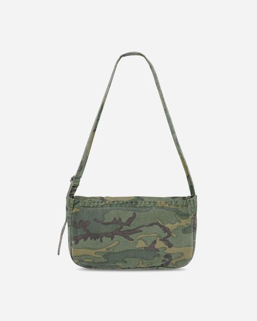 Needles Green Reversible News Paper Bag Camo for men