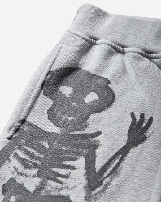 Aries Gray Metal Marl Sweatpants Marl for men