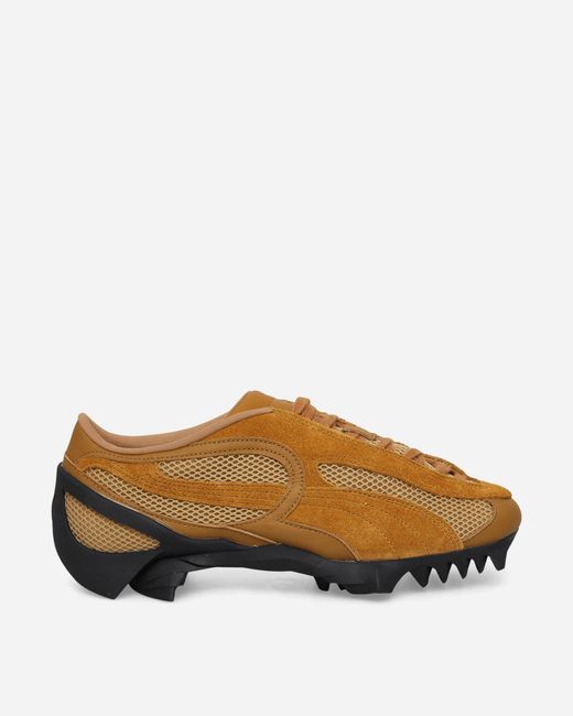 PUMA Brown Beisser Waxed Sneakers Aged Copper / Authentic Gold for men