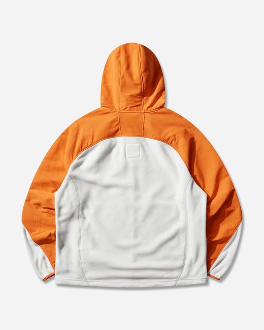 Nike Gray Men S Acg Wolf Tree Plus Full-zip Hooded Mid Layer Safety Orange / Photon Dust for men