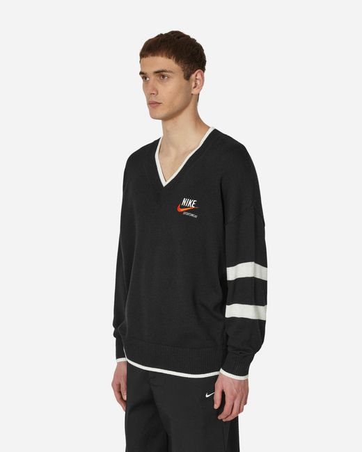 Nike Trend V-neck Sweater Black for men