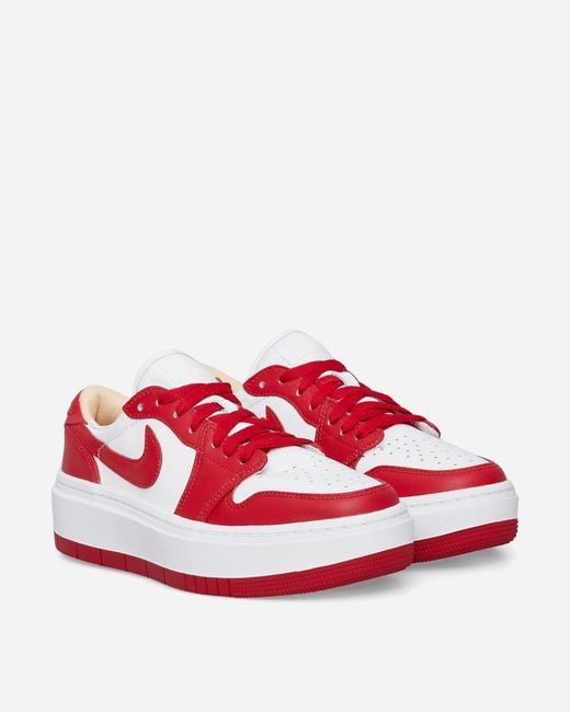 Nike Wmns Air Jordan 1 Elevate Low Sneakers White / Fire Red for men