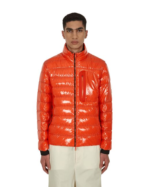 Moncler Synthetic Maewo Down Jacket Orange for Men - Lyst
