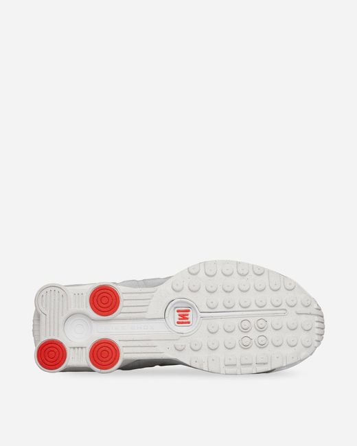Nike White S Shox R4 Sneakers / Barely Grape