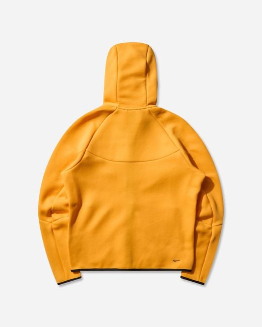Nike Orange Tech Fleece Full-Zip Hoodie Sundial for men