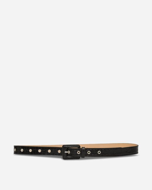 mfpen White Drivers Belt Croc for men
