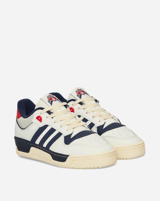 Adidas Blue Rivalry 86 Low Sneakers Ivory / Night Indigo / Better Scarlet for men