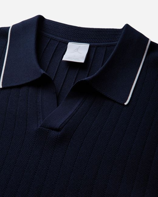 Nike Blue Sport Knit Golf Polo Obsidian for men