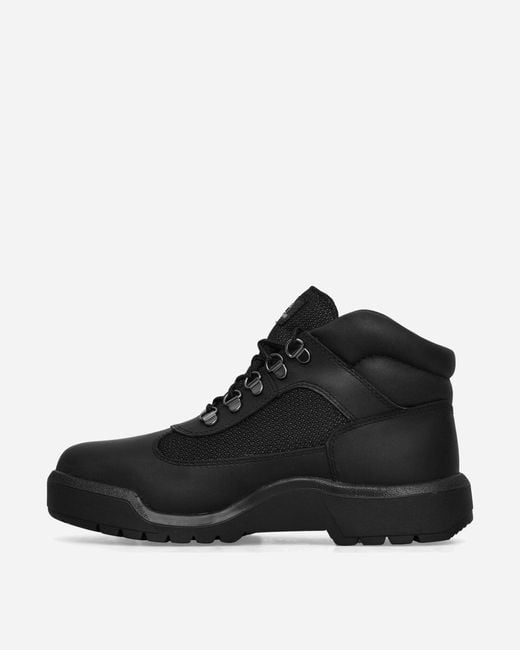 Timberland Black Field Mid Lace Up Waterproof Boots for men