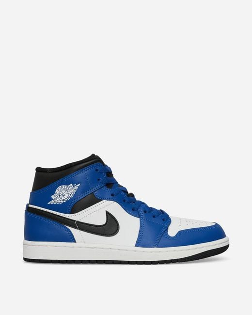 Nike Blue Air Jordan 1 Mid Sneakers Game Royal for men