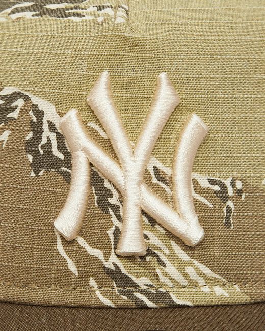 KTZ Natural New York Yankees 9Forty A-Frame Adjustable Cap Two-Tone Tiger Camo for men