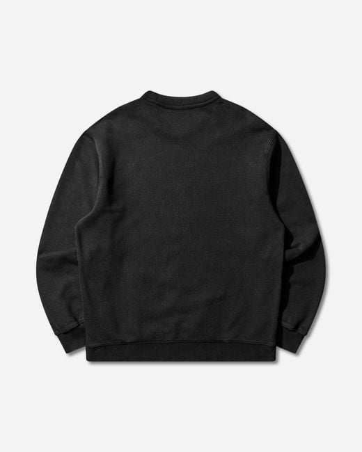 Carhartt Black Men S Faded Pond Corps Sweatshirt (heavy Stone Wash) for men