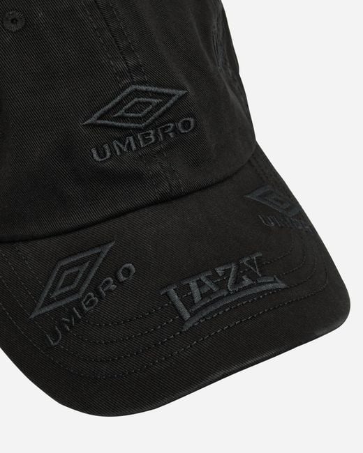 Umbro Black Lazy Cap for men