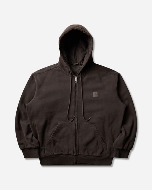 Carhartt Black Vista Hooded Sweatshirt Tobacco (Garment Dyed) for men