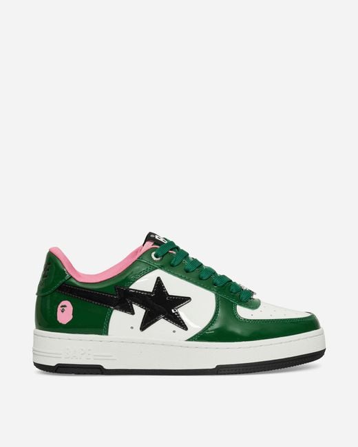 A Bathing Ape Green Bape Sta #1 M2 Sneakers for men