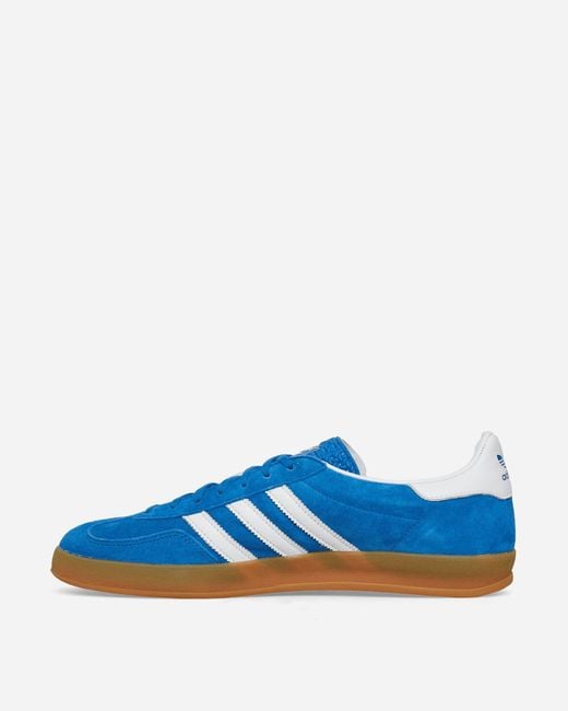 Adidas Gazelle Indoor Sneakers Blue Bird / Cloud White for men