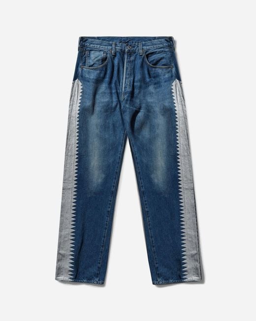 Levi's Blue Slam Jam 501 1955 Custom Jeans Stone Washed for men