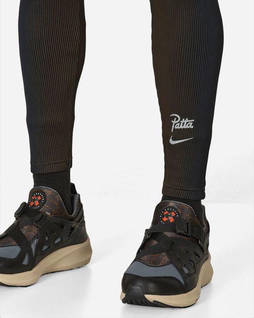 Nike Black Patta Running Team Leggings / Royal for men
