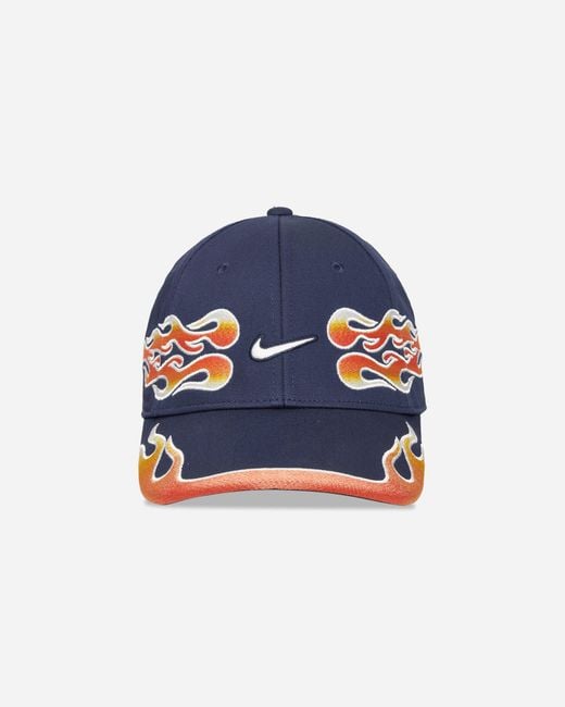 Nike Blue Club Structured Og Flame Cap Midnight Navy for men