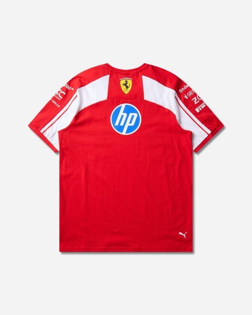 PUMA Red Scuderia Ferrari Hp Replica T-Shirt for men