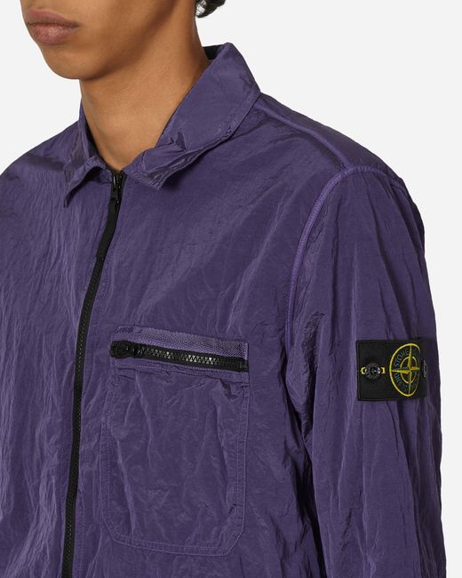 Stone Island Nylon Metal Overshirt Lavender in Blue for Men Lyst UK