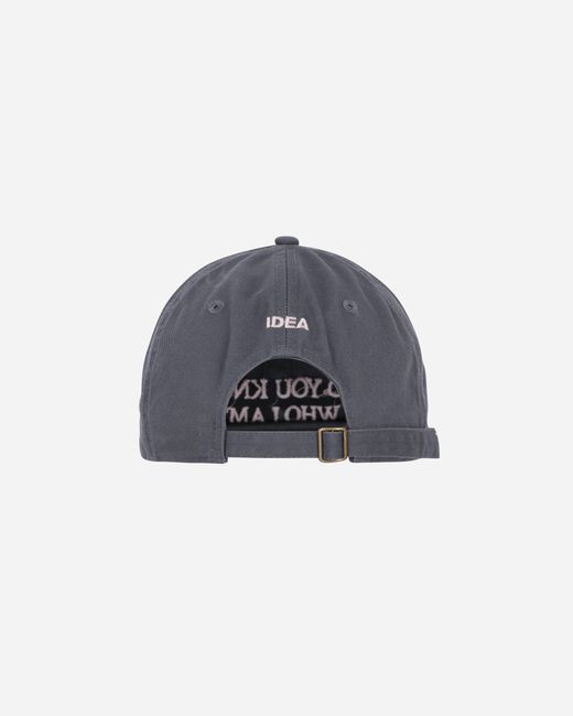 IDEA BOOK Blue Do You Know Who I Am? Hat Charcoal for men