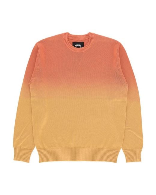 Stussy Fade Stripe Knitwear in Orange for Men | Lyst