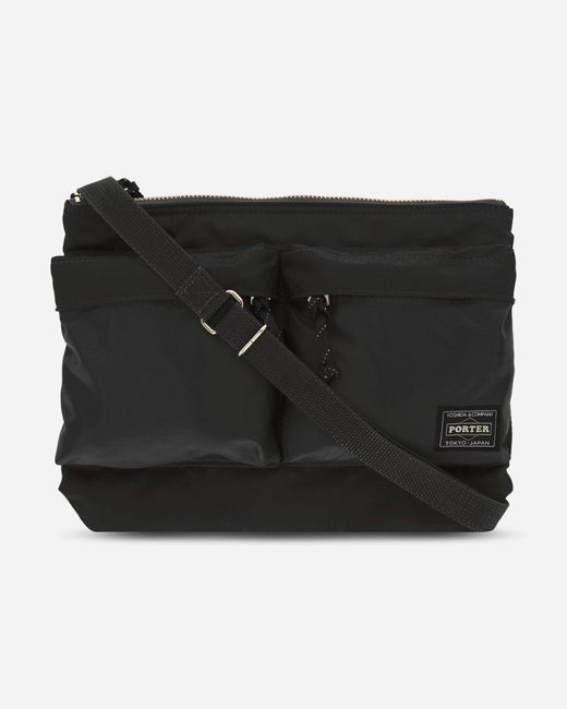 Porter-Yoshida and Co Black Force Shoulder Bag for men