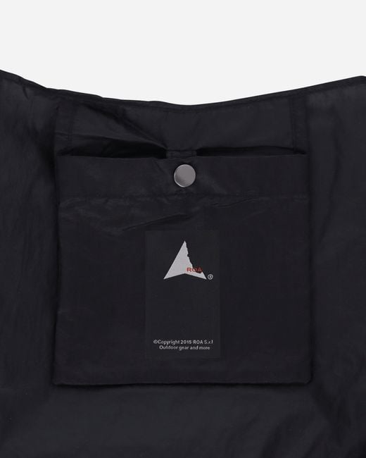 Roa Black Laki Packable Knot Bag for men