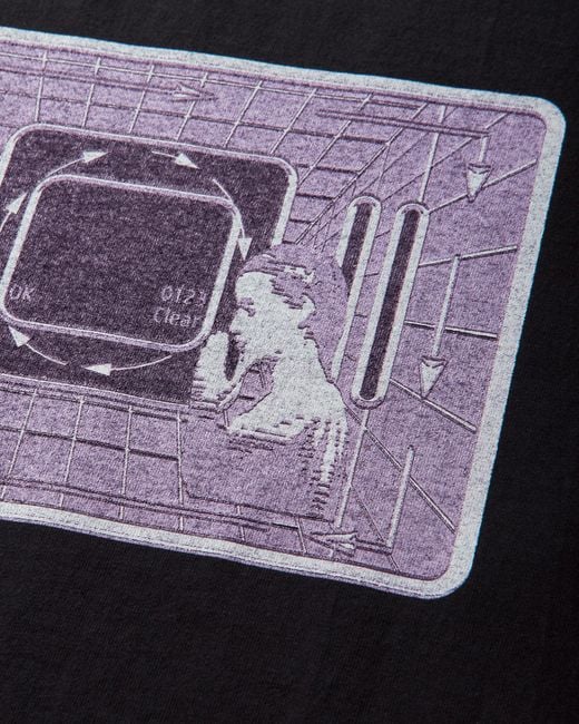 Cav Empt Black S One Dimensional Projection T-Shirt for men