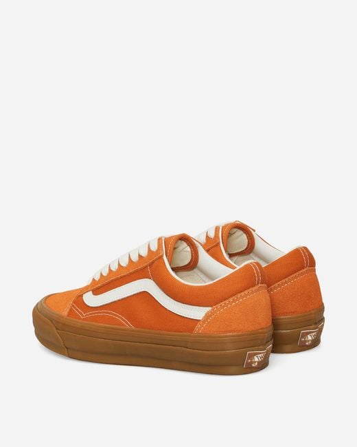 Vans Orange Premium Old Skool Gum Sneakers Marmalade for men