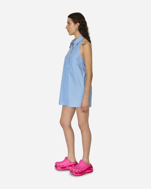 Abra Blue Shirt Mini Dress