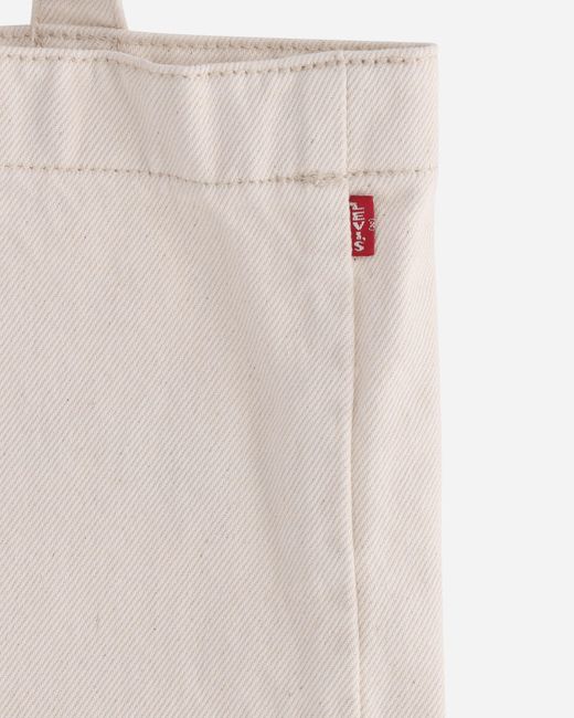 Levi's White France Football Tote Bag for men