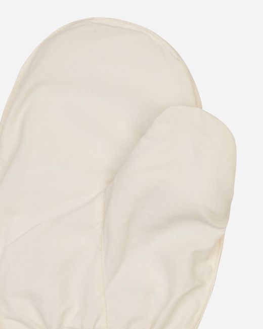 BRYAN JIMENE`Z White Cover Gloves for men