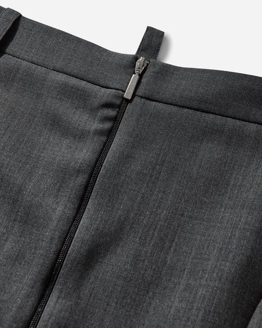 Miista Gray Women S Patty Midi Skirt Cement Grey