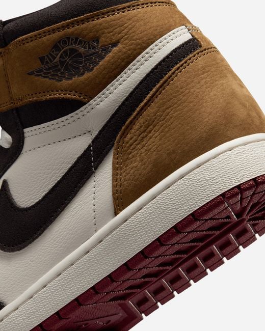 Nike Brown Air Jordan 1 High Og Love Letter Sneakers Shadow Soft Pearl for men