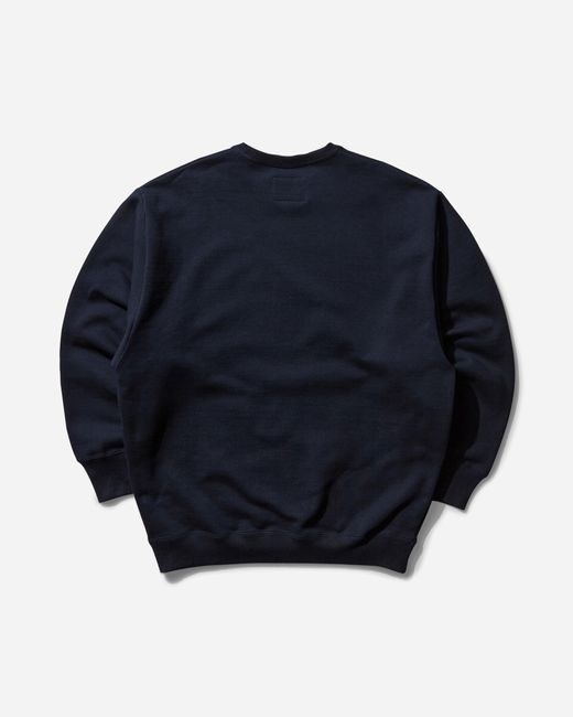 (w)taps Blue S Academy Crewneck Sweatshirt for men