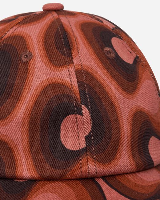 Dries Van Noten Brown Printed Cotton Cap for men